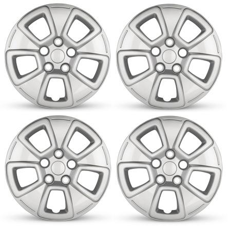 2010-2013 Kia Soul Four Piece Set Silver Wheel Cover Caps / Hubcaps